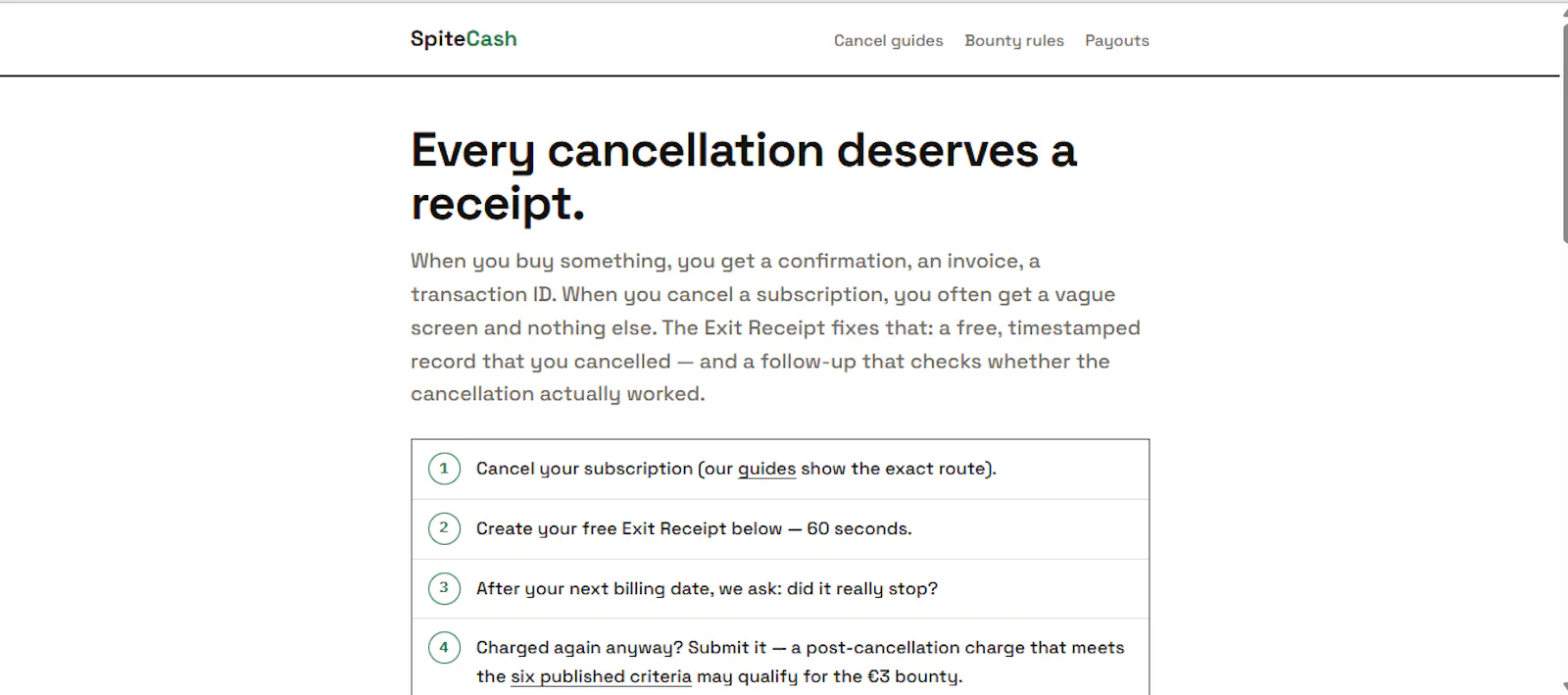 SpiteCash screenshot 2