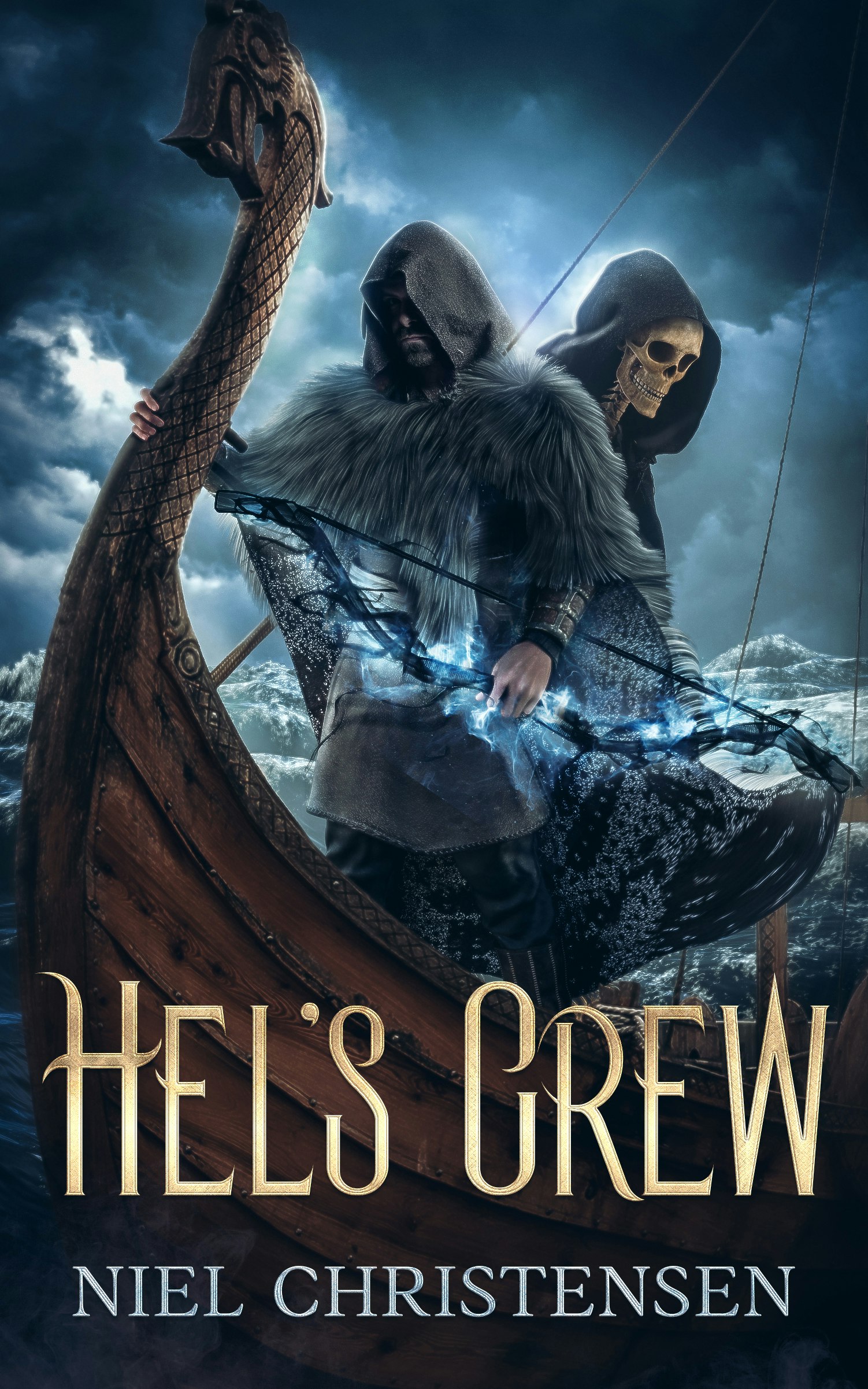 Hel's Crew Fantasy Novel - Product Hunt launch logo and brand identity