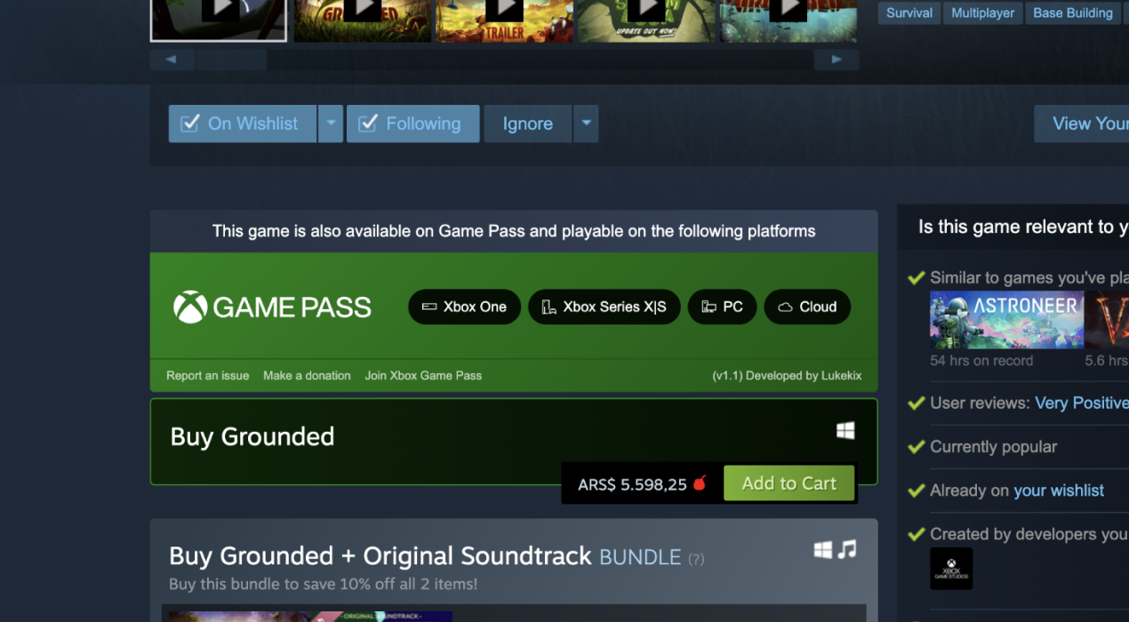 ゲームパスで利用できます - Steamでのゲームがゲームパスでも利用できるかどうかを教えてくださいメディア3