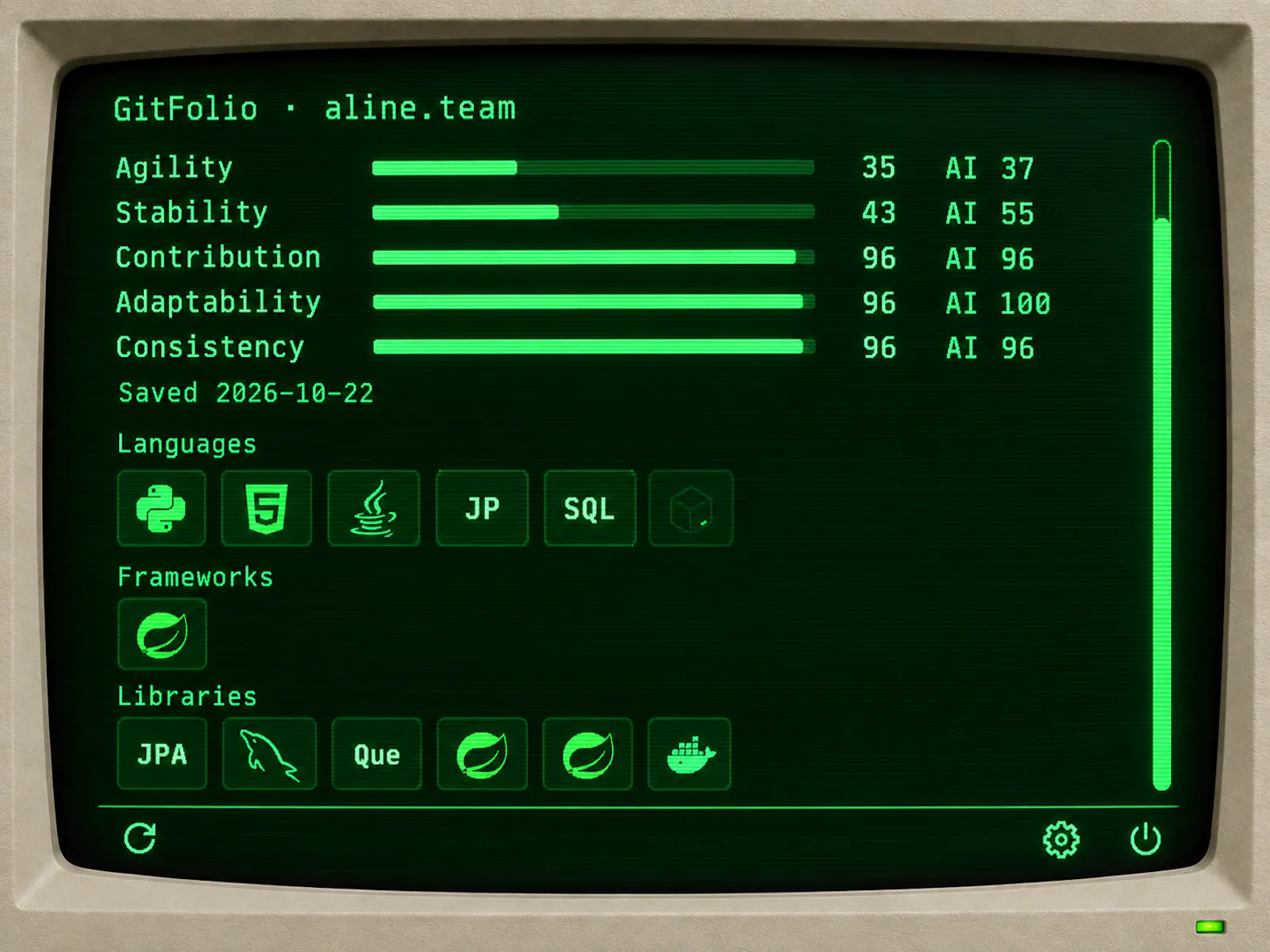 Developer Profile | Aline.team | CLI screenshot 8