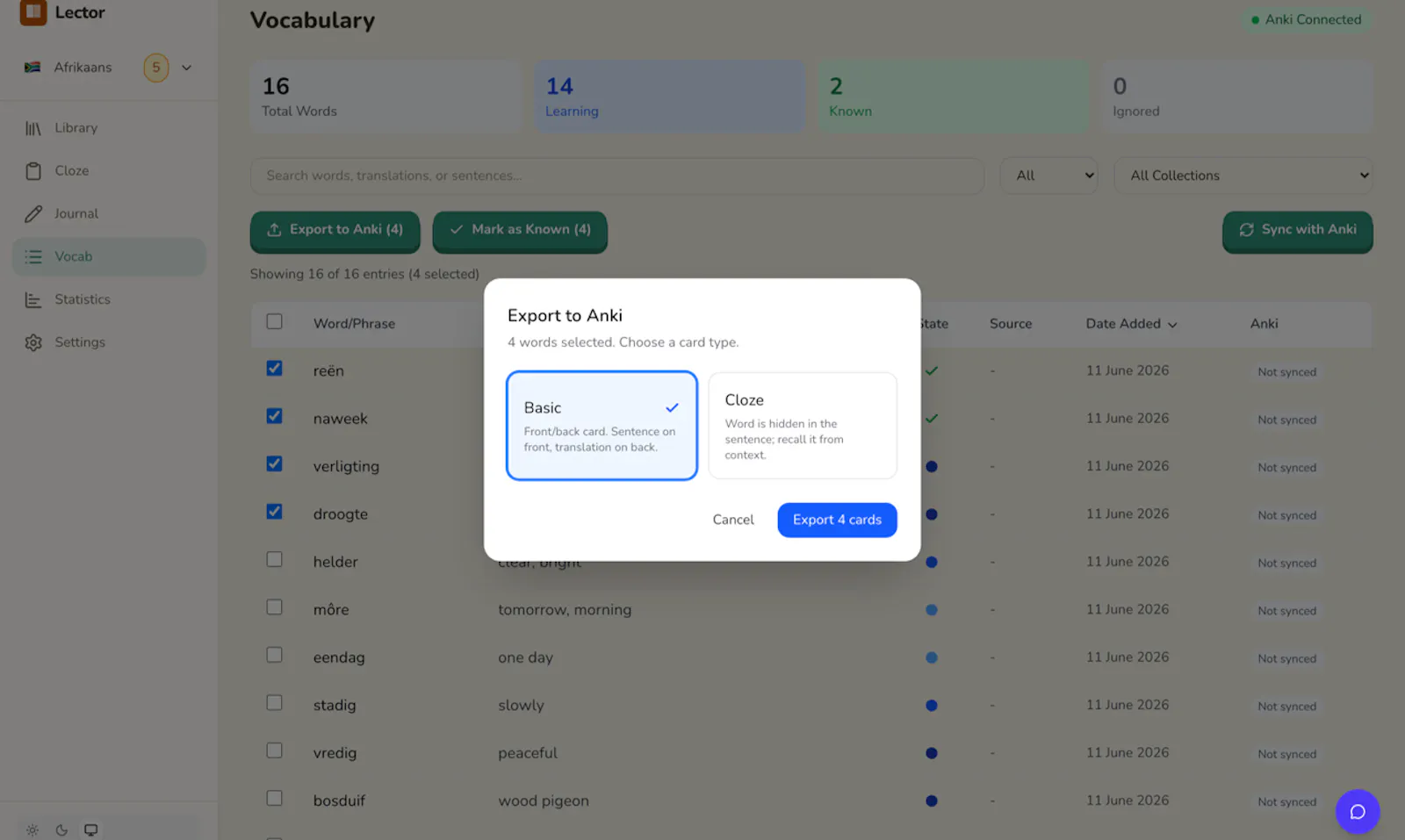 Lector screenshot 3