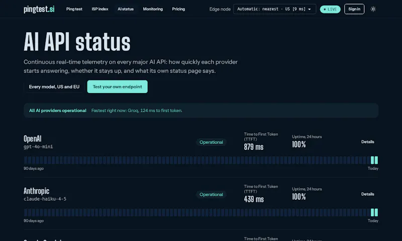 pingtest.si screenshot 4