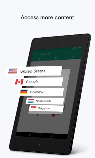 Opera VPN for Android gallery image