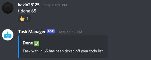 Discord Task Manager Bot gallery image
