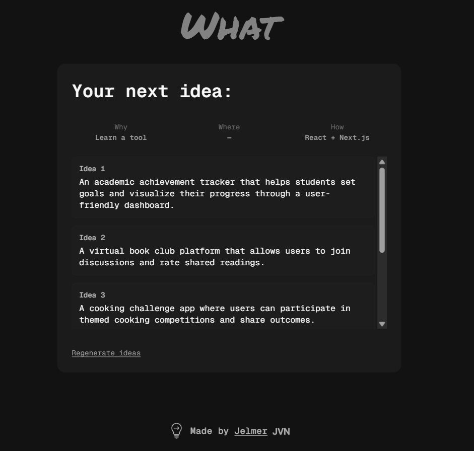 What to Build Next gallery image