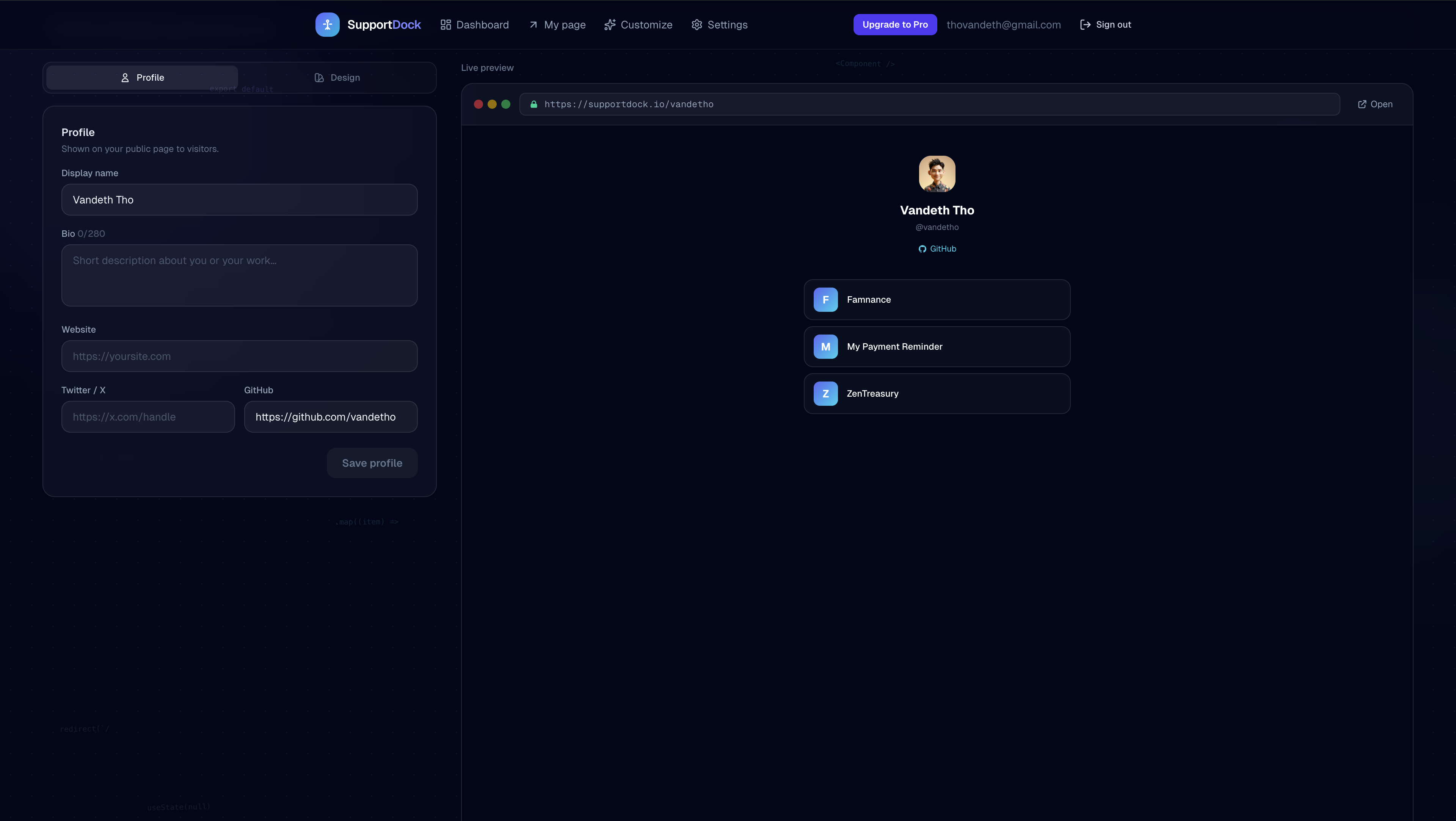 SupportDock gallery image