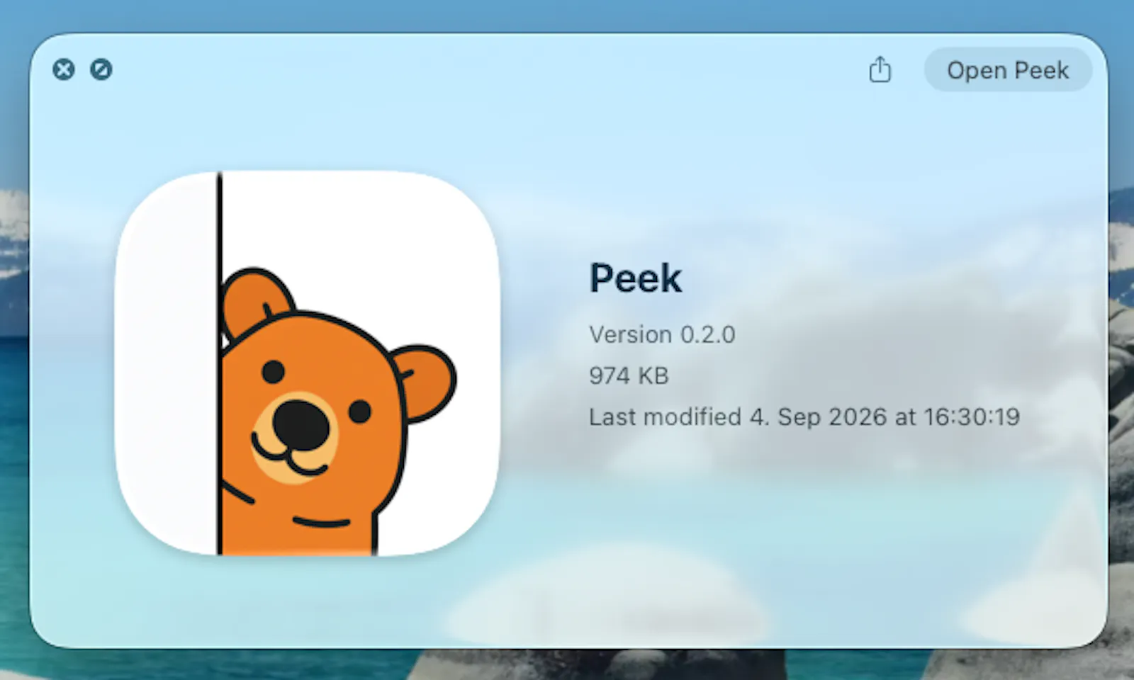 Peek — a minimal macOS window switcher screenshot 3