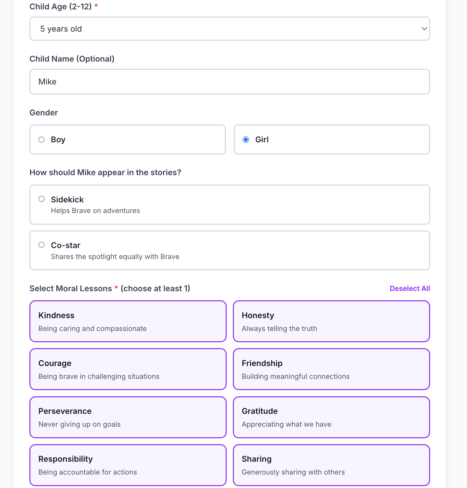 KiddiTales - Screenshot 5 showing product features and functionality