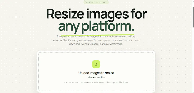 RightSizeFast screenshot 2