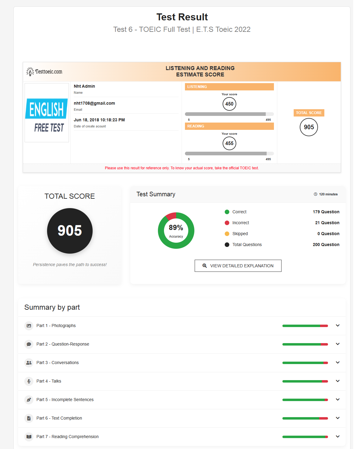 Média testtoeic.com - Tests de simulation Toeic gratuits avec une notation et des explications instantanées 4