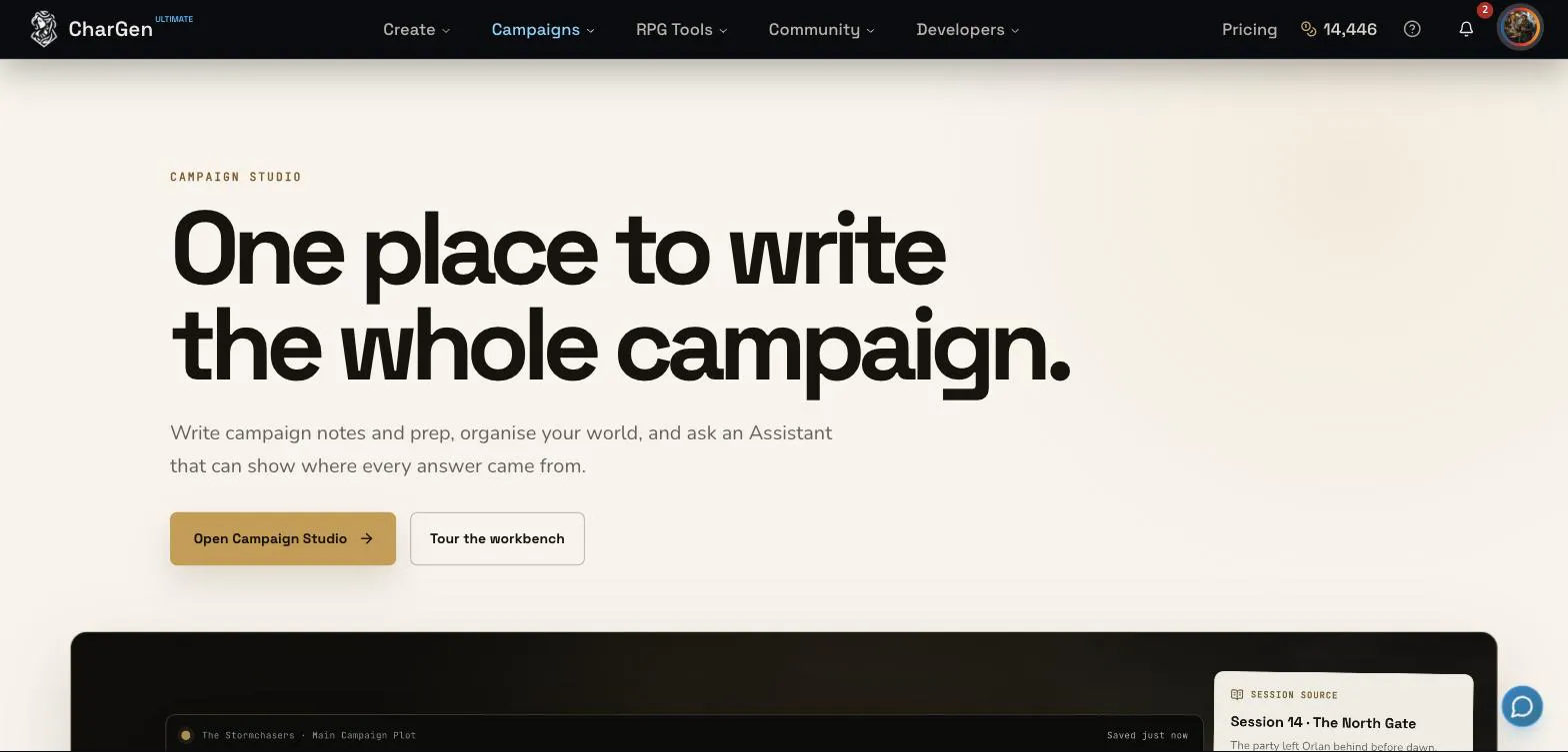 Campaign Studio by CharGen gallery image