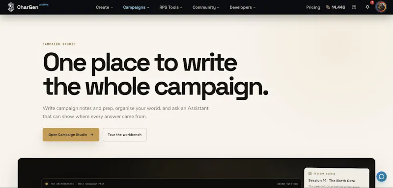 Campaign Studio by CharGen screenshot 5