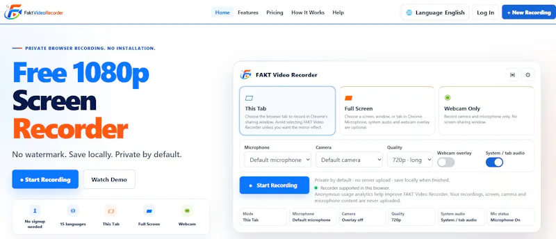FAKT Video Recorder screenshot 4