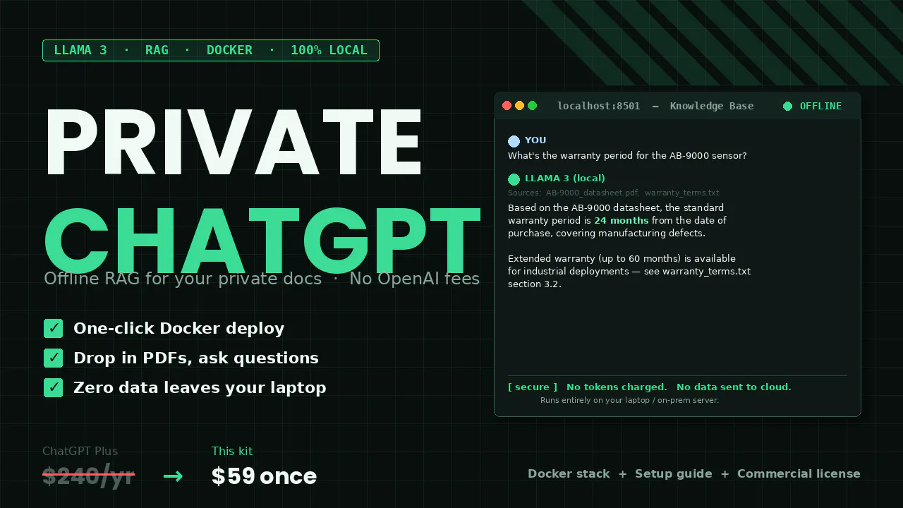 Self-Hosted RAG with Llama 3 gallery image