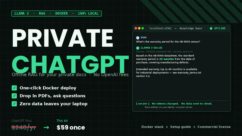 Self-Hosted RAG with Llama 3 screenshot 1
