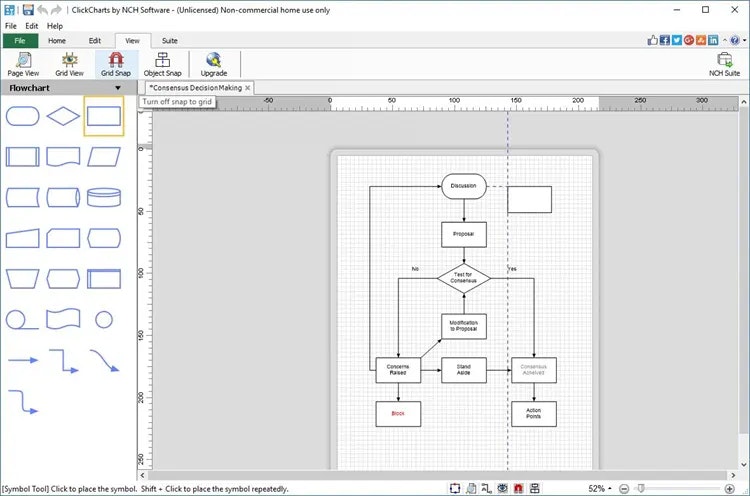 Software de diagrama de clickcharts y diagrama de flujo media 4