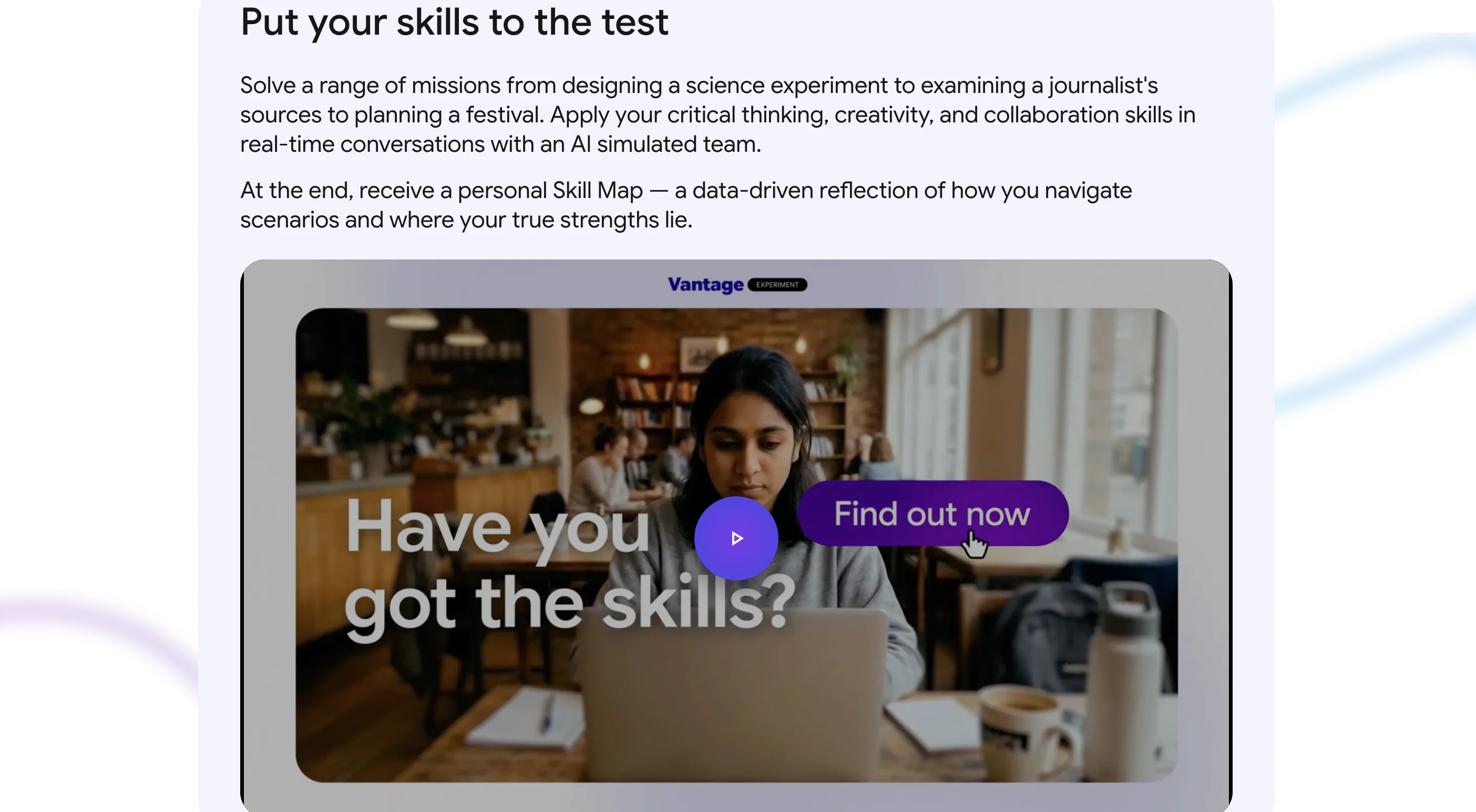 Vantage in Google Labs screenshot 6