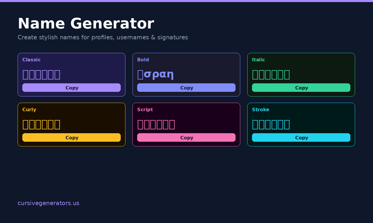 Cursive Generator Hub gallery image