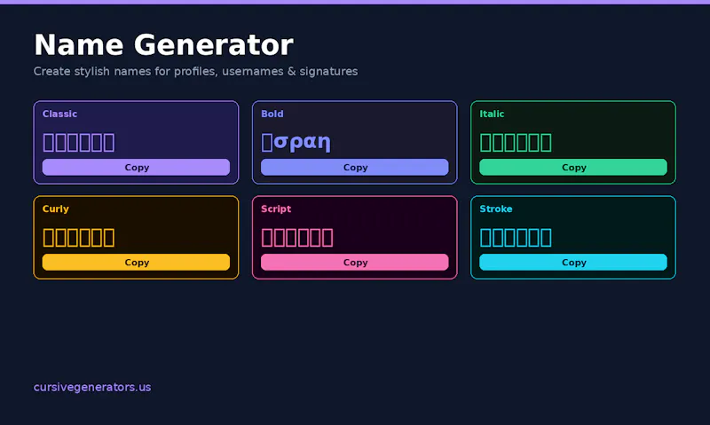 Cursive Generator Hub screenshot 2
