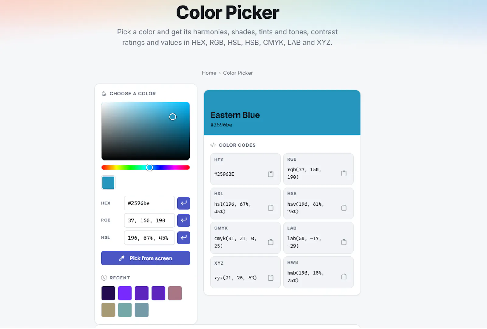 ImgColorPicker.org screenshot 2