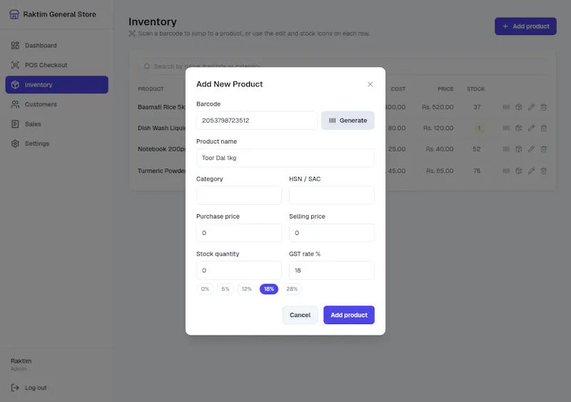 NodeDR POS screenshot 4