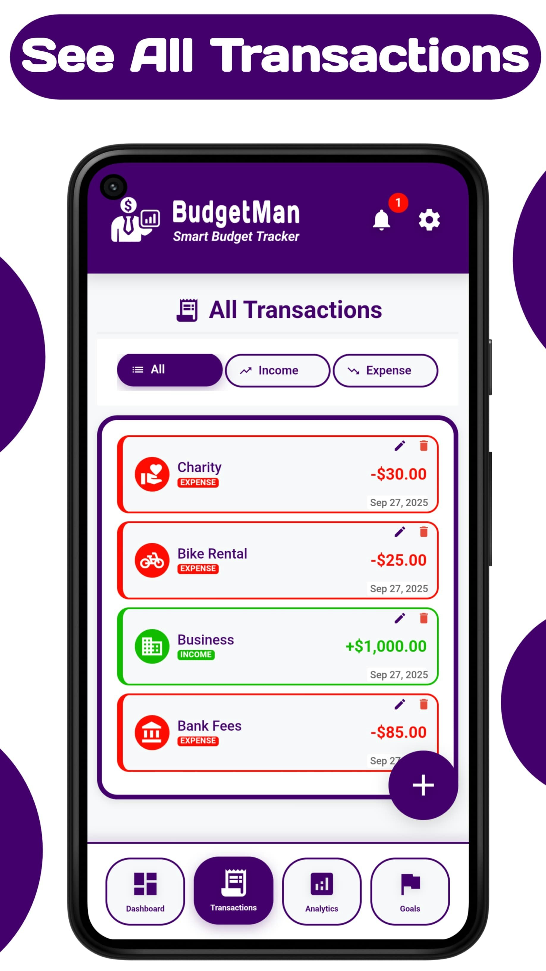BudgetMan Smart Budget & Expense Tracker gallery image