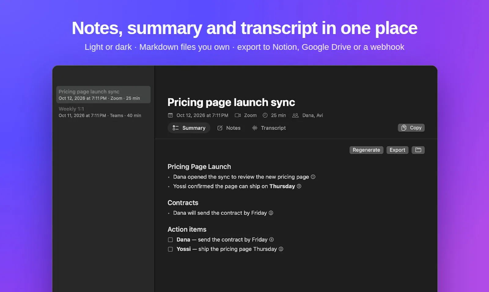 Aftercall screenshot 3