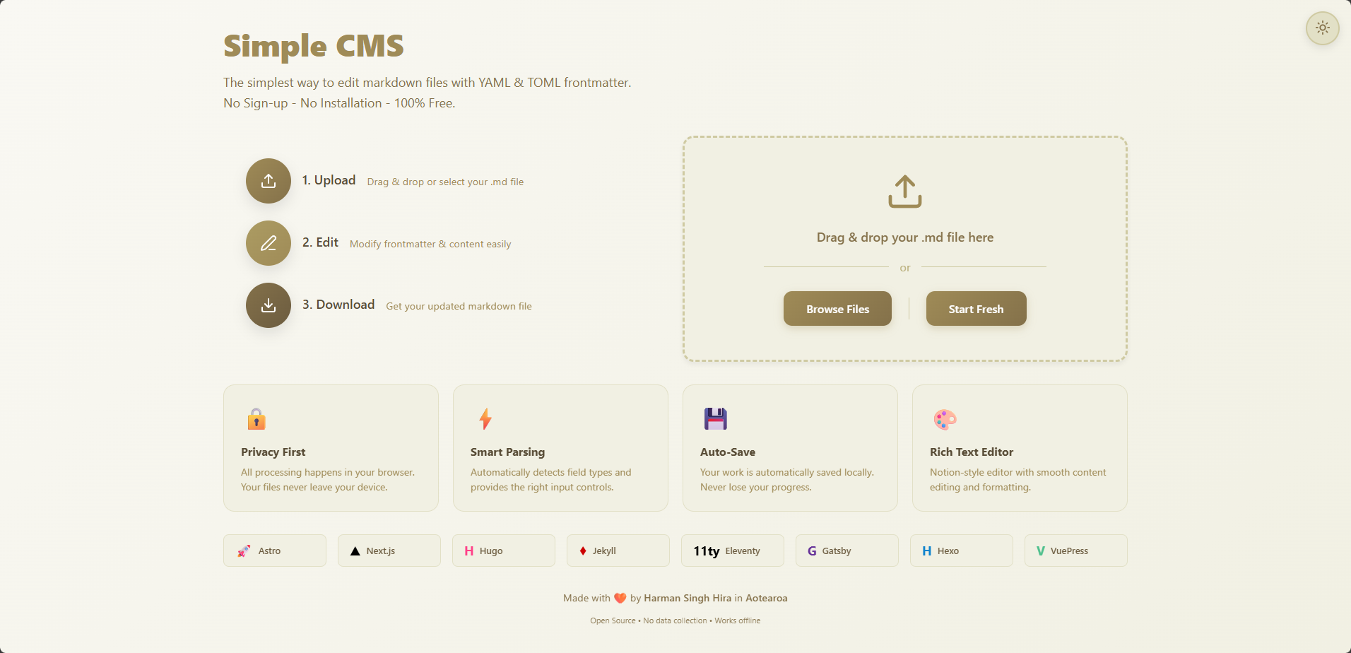 Simple CMS gallery image