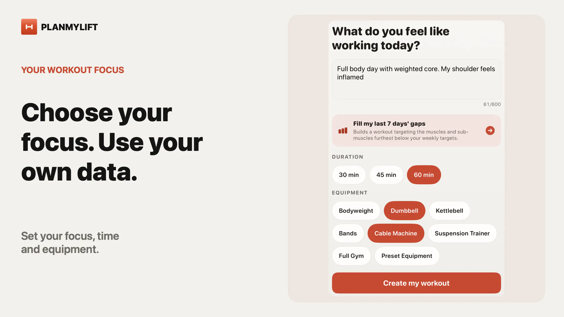 PlanMyLift: AI Fitness Coach gallery image