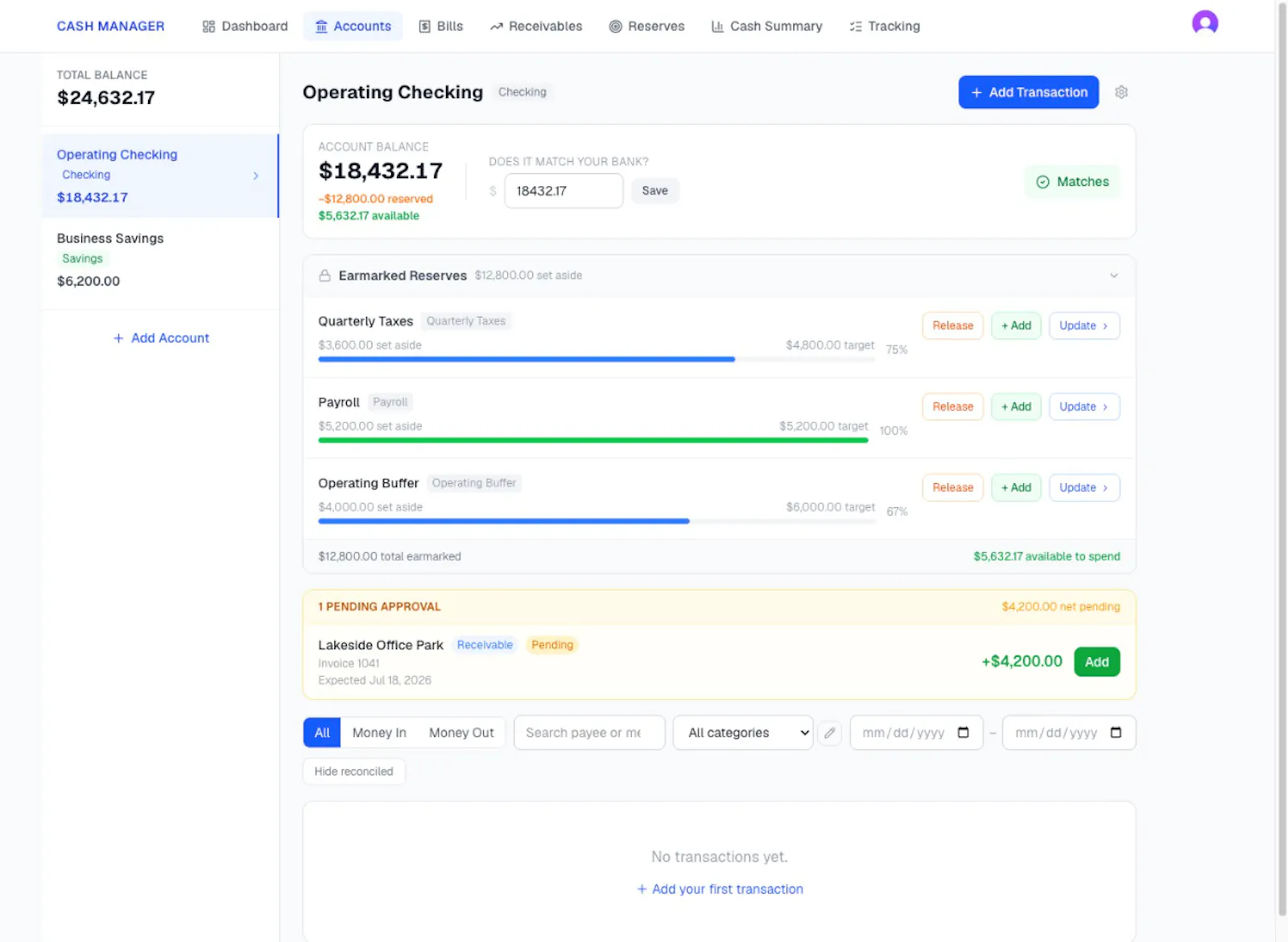 Business Cash Manager screenshot 3