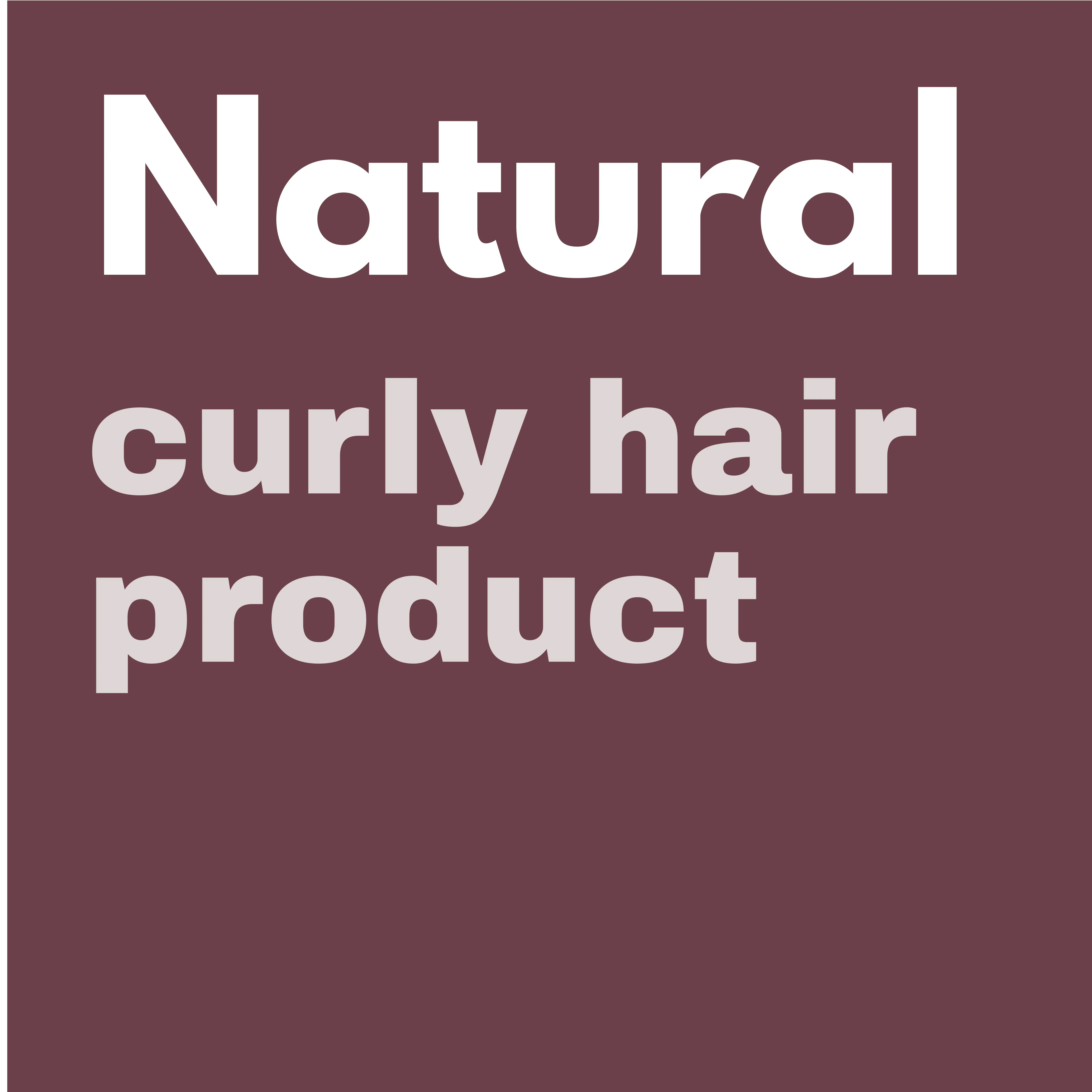 Natural Curly Hair Product