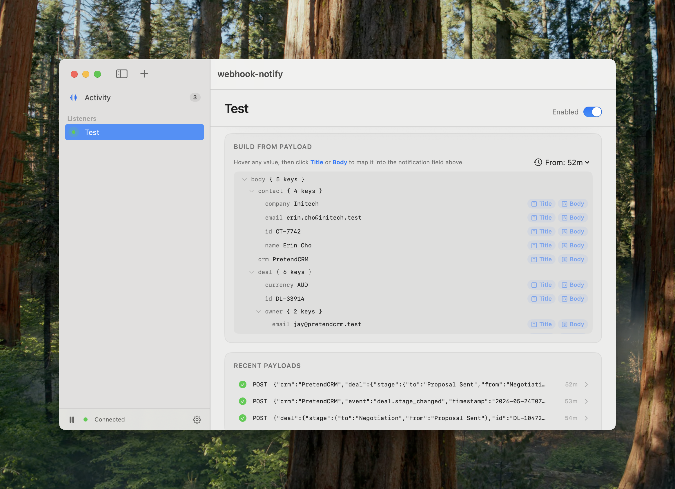 Webhook Notifications gallery image