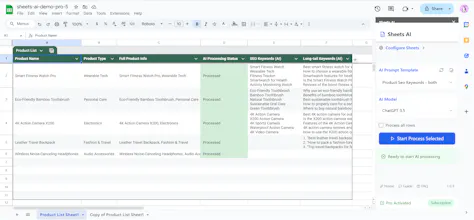 Sheets™ AI Assistant gallery image