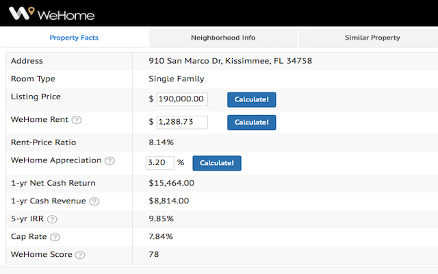 WeHome Investment Tool gallery image