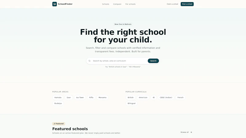 SchoolFinder screenshot 2
