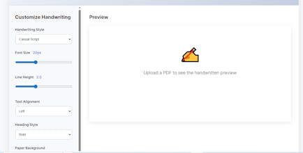 PDF to Handwriting Converter Online gallery image