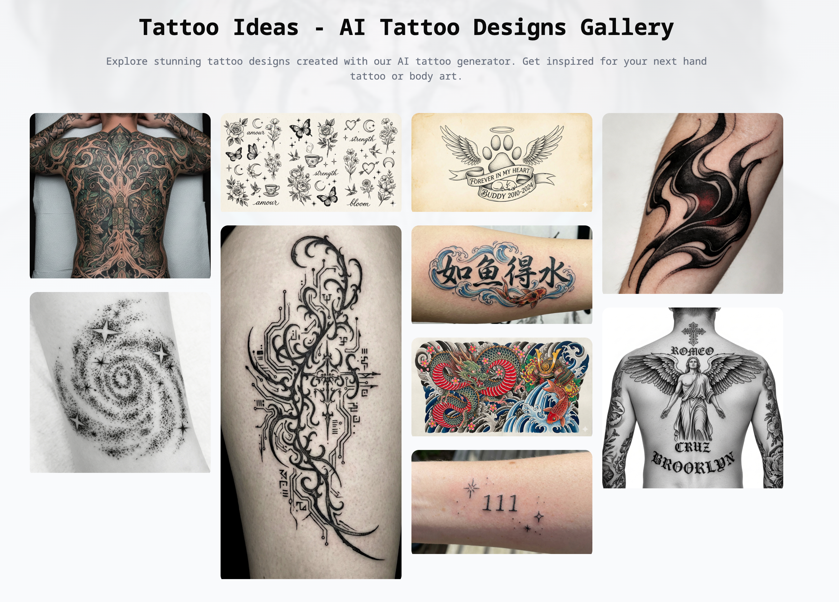 tattoideas.club - Screenshot 4 showing product features and functionality