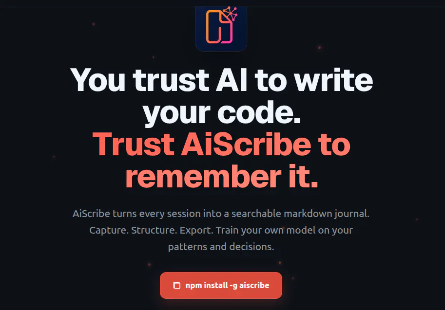 AiScribe - Store your ai coding session gallery image