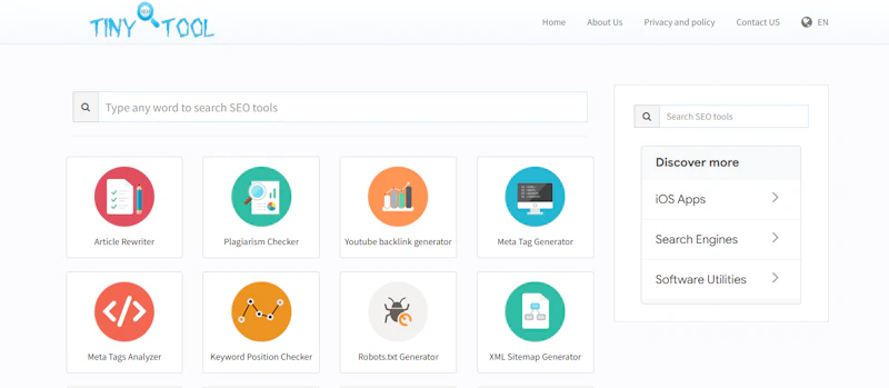 tinyseotool screenshot 1