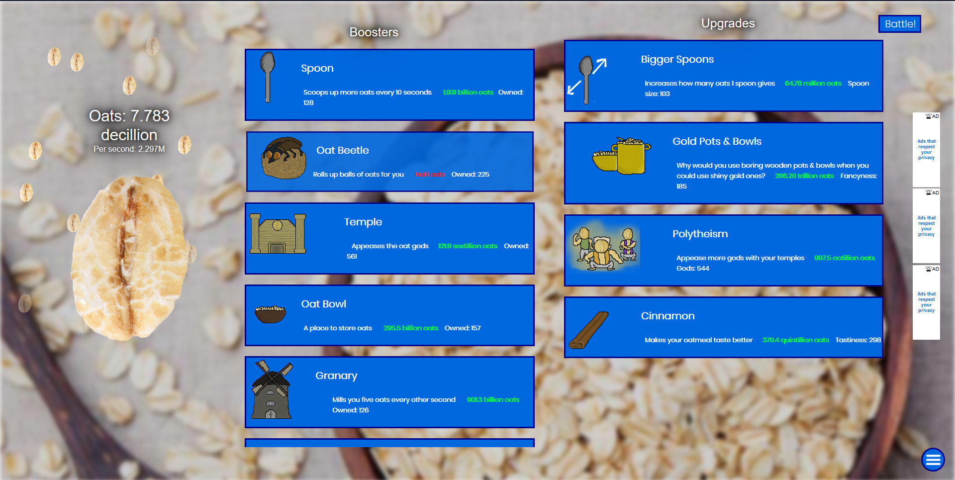 Oat Clicker gallery image