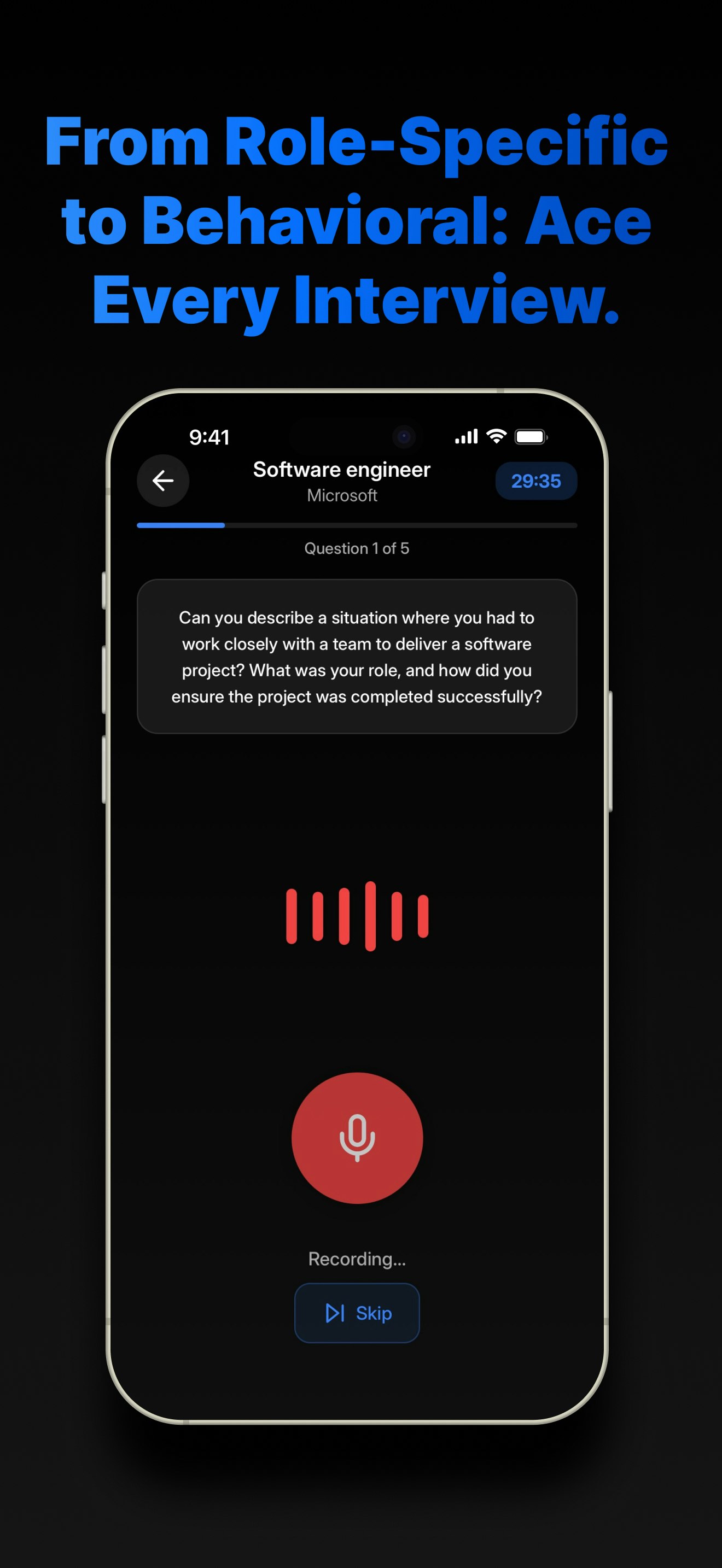 แอป Hunt AI AI ทั้งหมดสำหรับ iOS สำหรับ iOS - ประวัติย่อจดหมายสมัครงานและสัมภาษณ์ AI ในแอพ iOS เดียว media 5