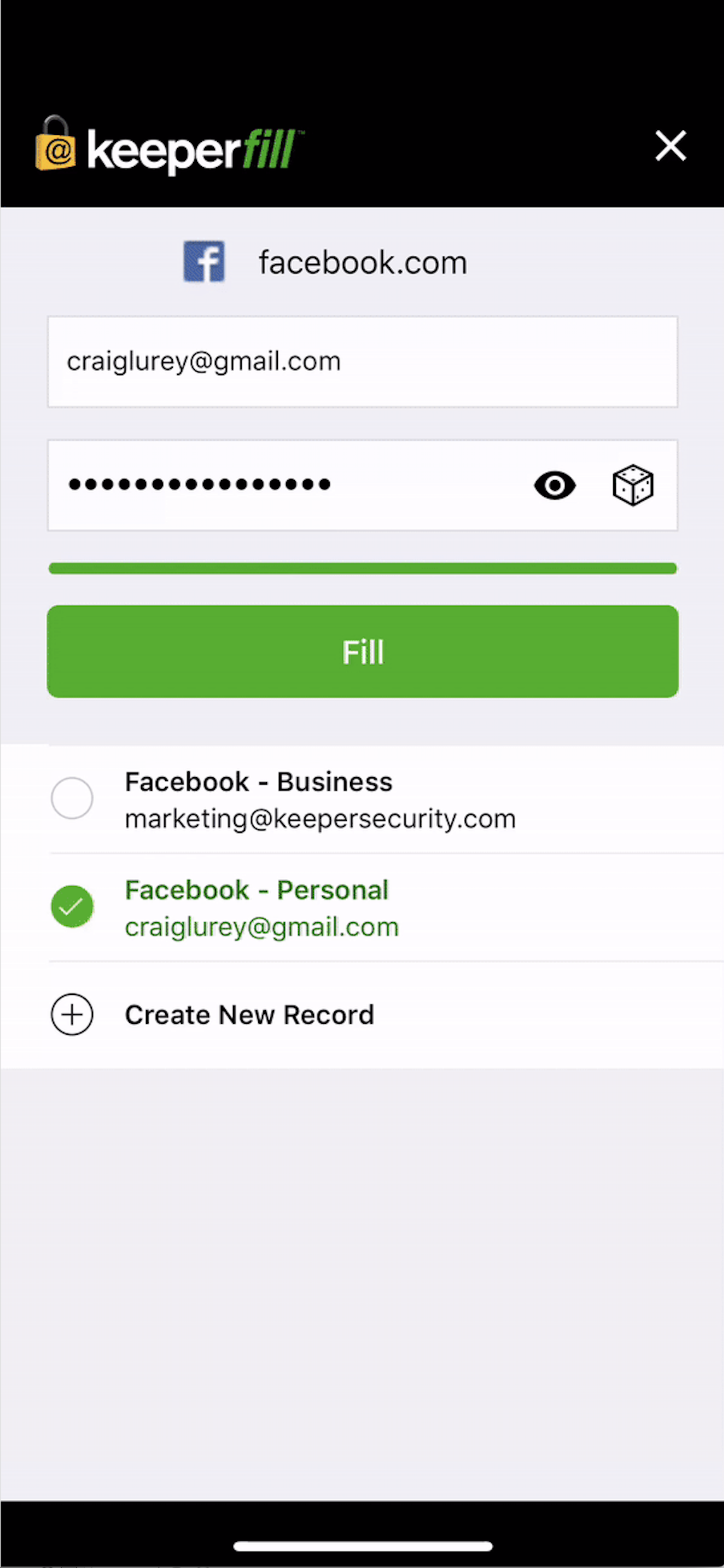 iOS 12 KeeperFill gallery image