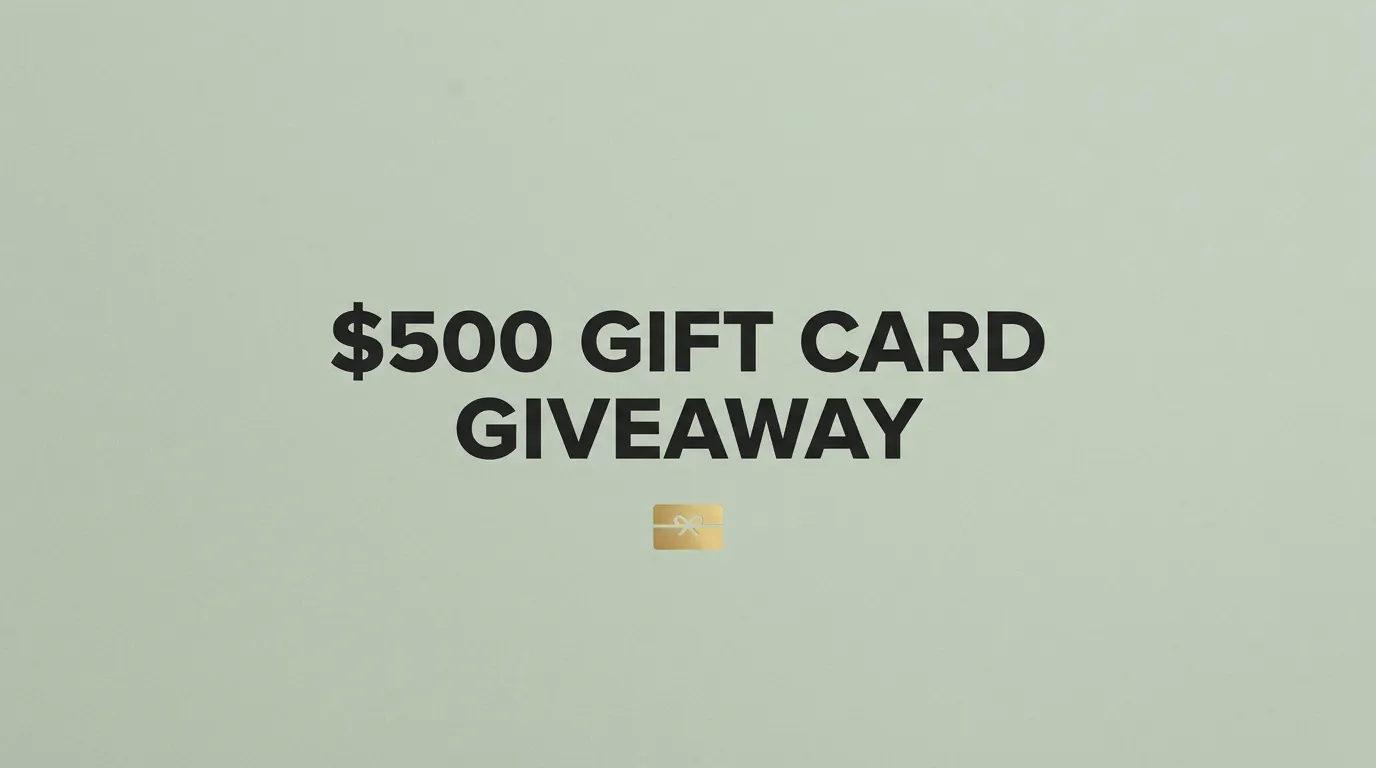 One Winner $500 Gift Card Enter Free Now gallery image