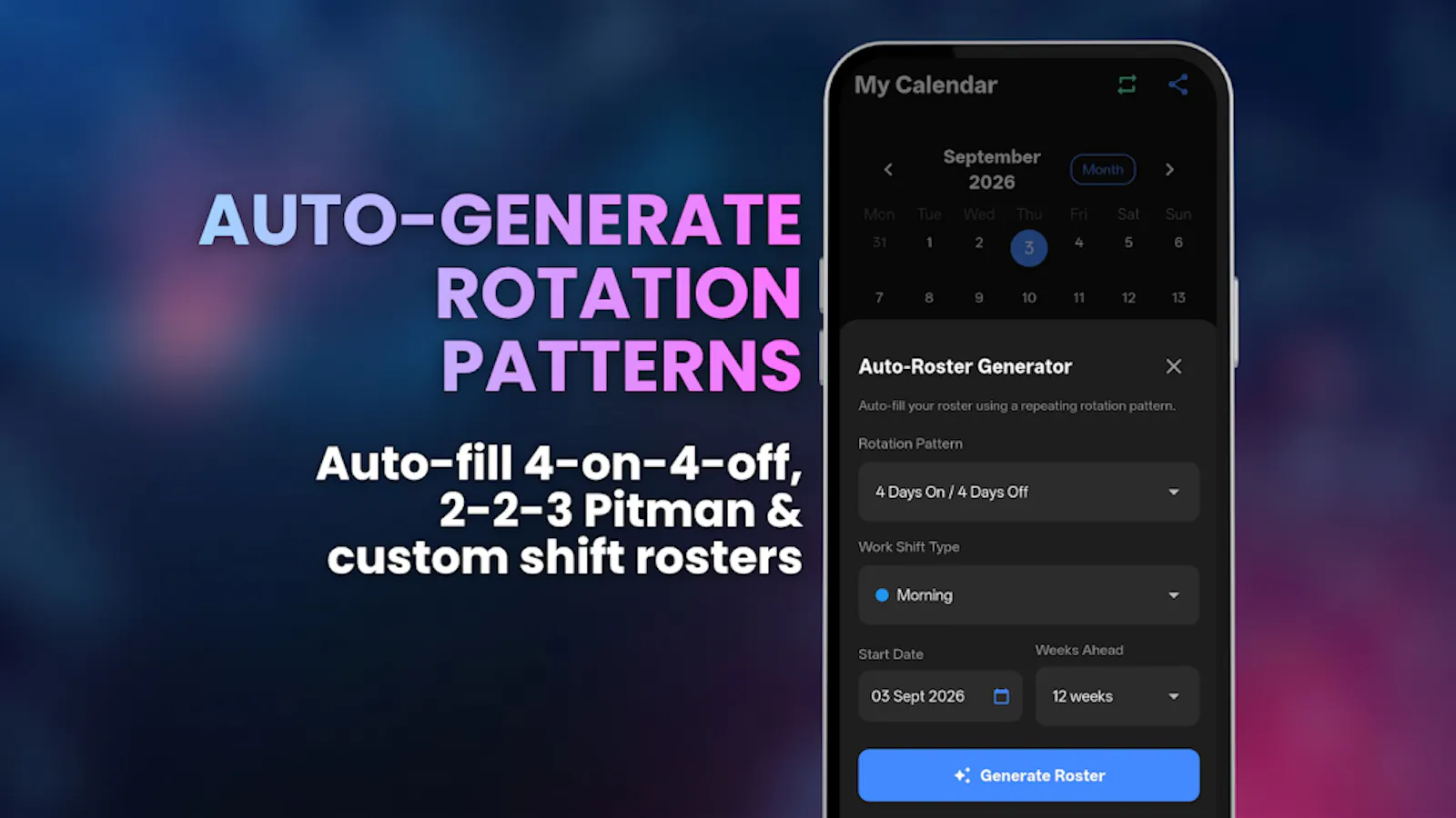 Shift Work Calendar & Roster screenshot 6
