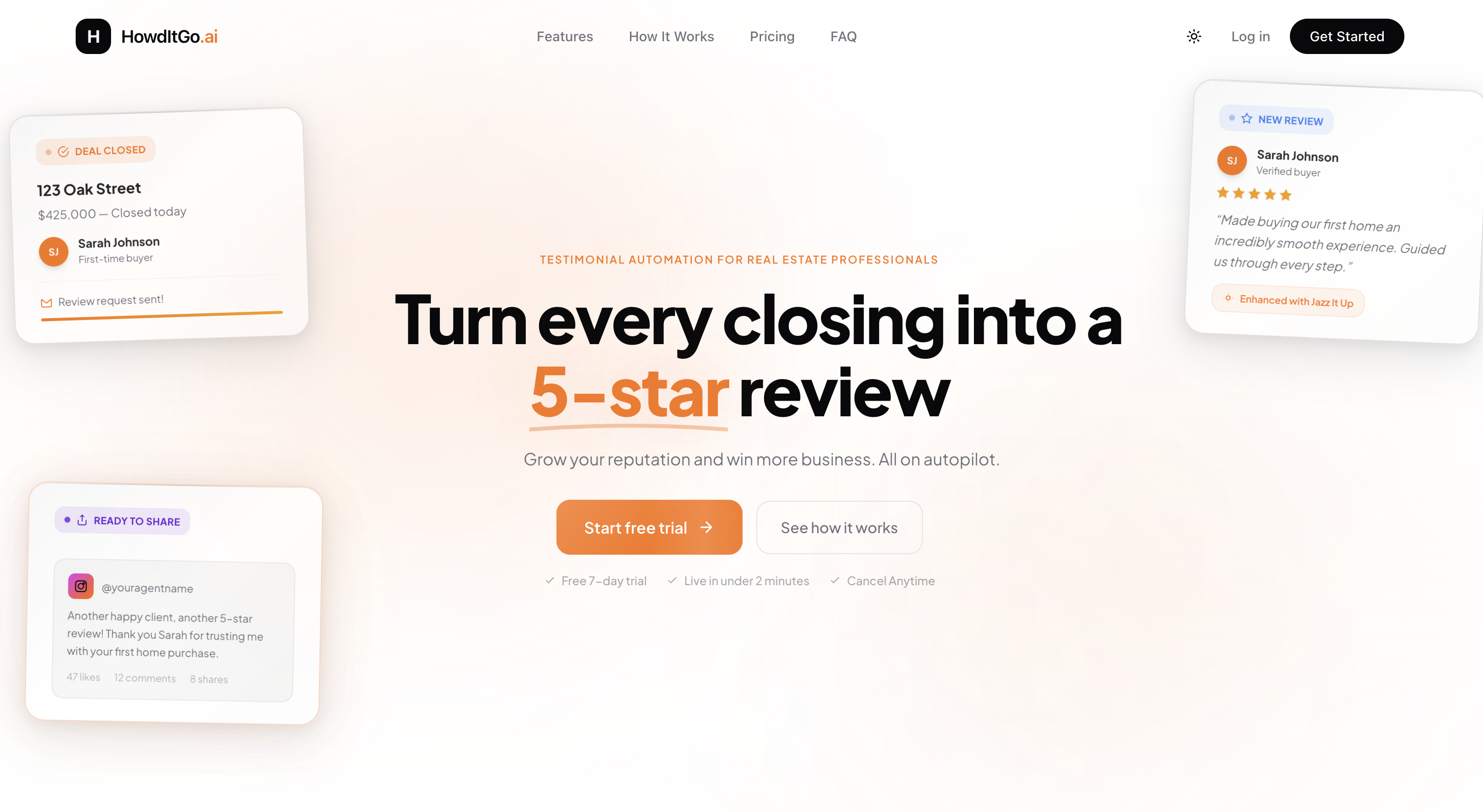 HowdItGo.ai - Main product screenshot demonstrating key features and user interface