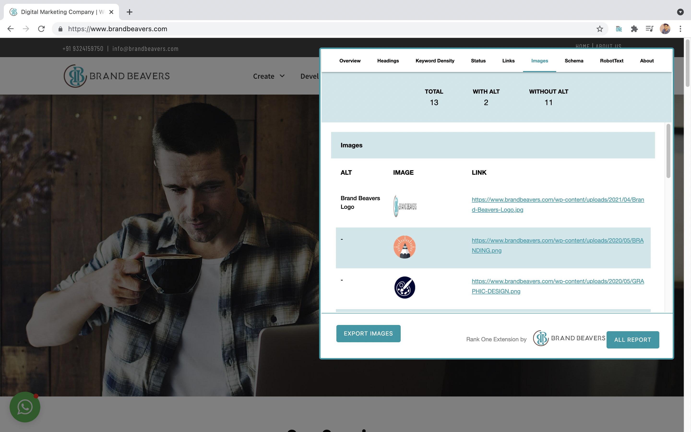 Rank One: On-Page SEO extension gallery image