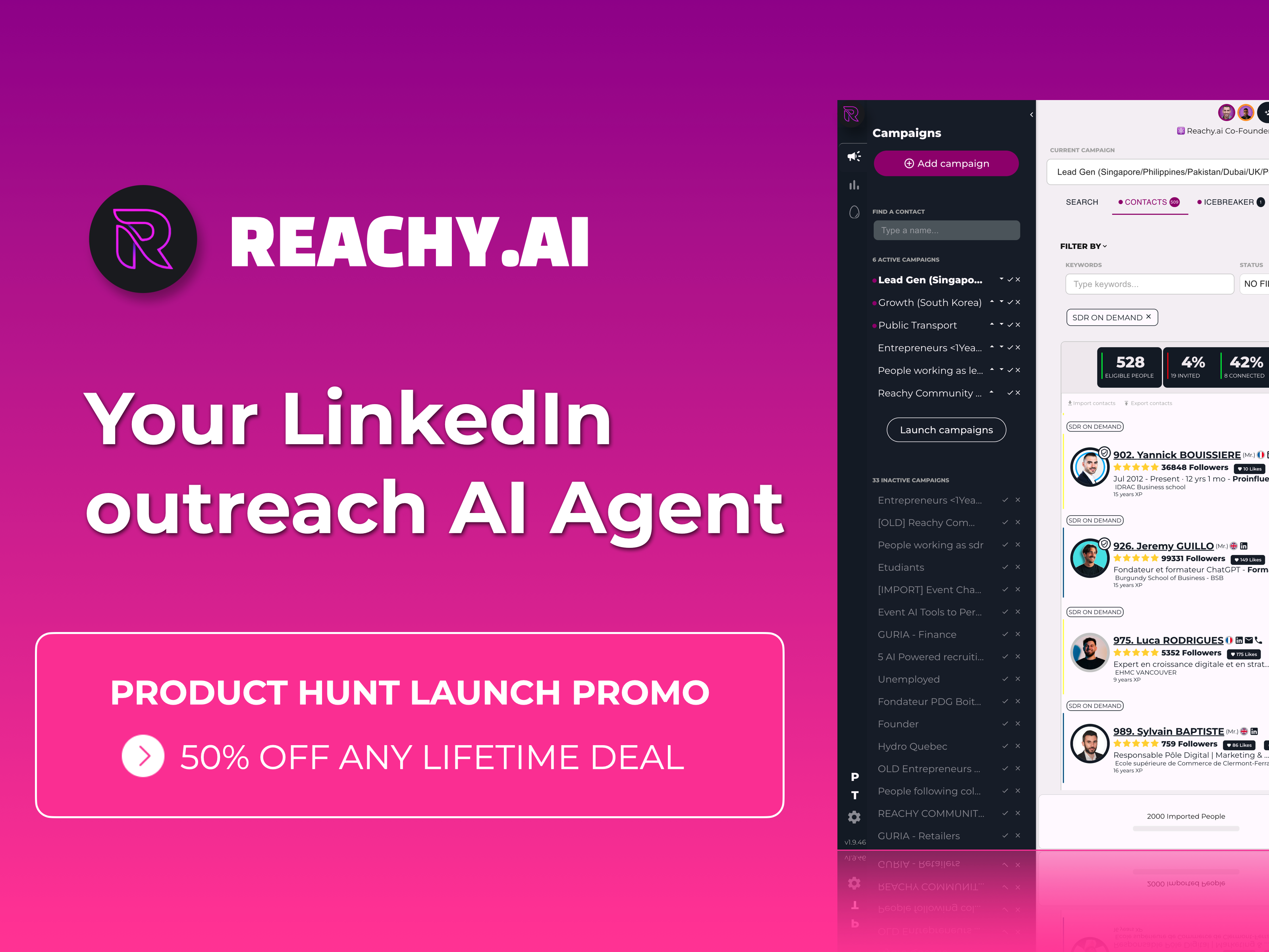 startuptile Reachy.ai-LinkedIn outreach AI agent