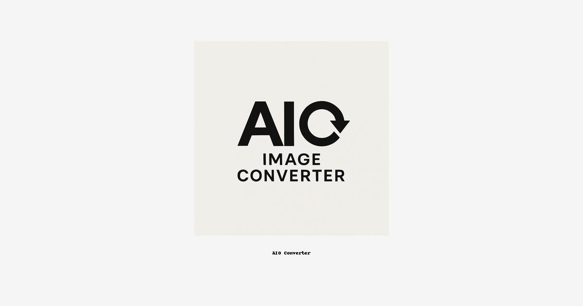 AIO Image Converter - Main screenshot showing features and interface