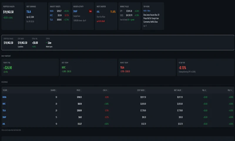 StockDashes screenshot 2