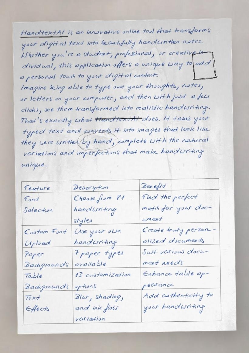 HandtextAI gallery image